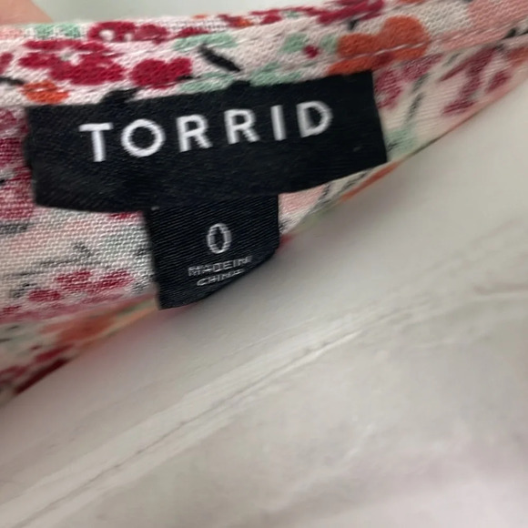 Torrid Floral Rayon Skater Dress size 12 - Picture 8 of 10
